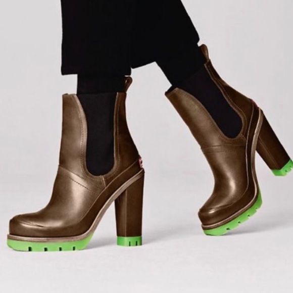 Hunter heeled leather boots - Picture 3 of 11